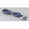 Кабель LIGHTNING MR-27-IP 2,4A 1м серый тканевый