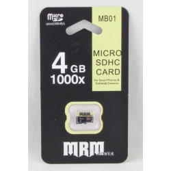 Карта памяти microSD MB-01 4Gb 10Mb/s класс 10