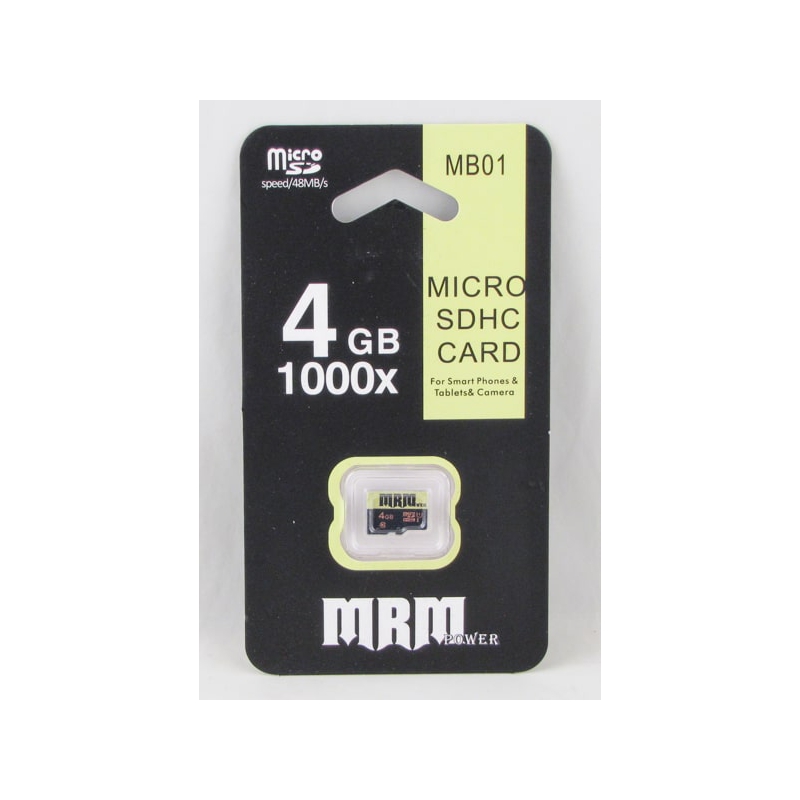 Карта памяти microSD MB-01 4Gb 10Mb/s класс 10