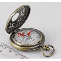 Компас малый (карманные часы) бронза G-35