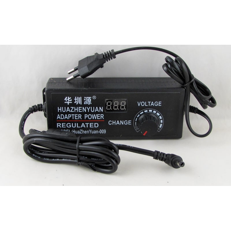 Блок питания (3-24V 5A) №3245 толст. штекер (5,5*2,5) с вольтметром 