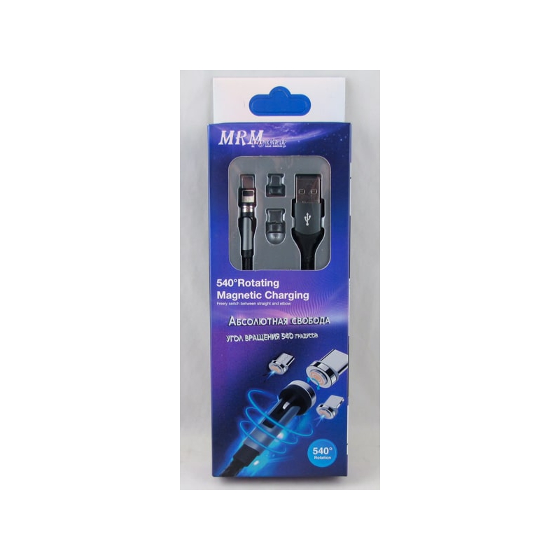 Кабель LIGHTNING 1м MRM-540-IP 540 градус. магнитный 