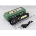 Фонарь светодиодный H-968-P50 (1 мощ.+1 больш., акк.+  шнур microUSB) zoom малый