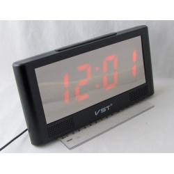Часы-будильник электронные VST-732Y-1 (крас. циф.)
