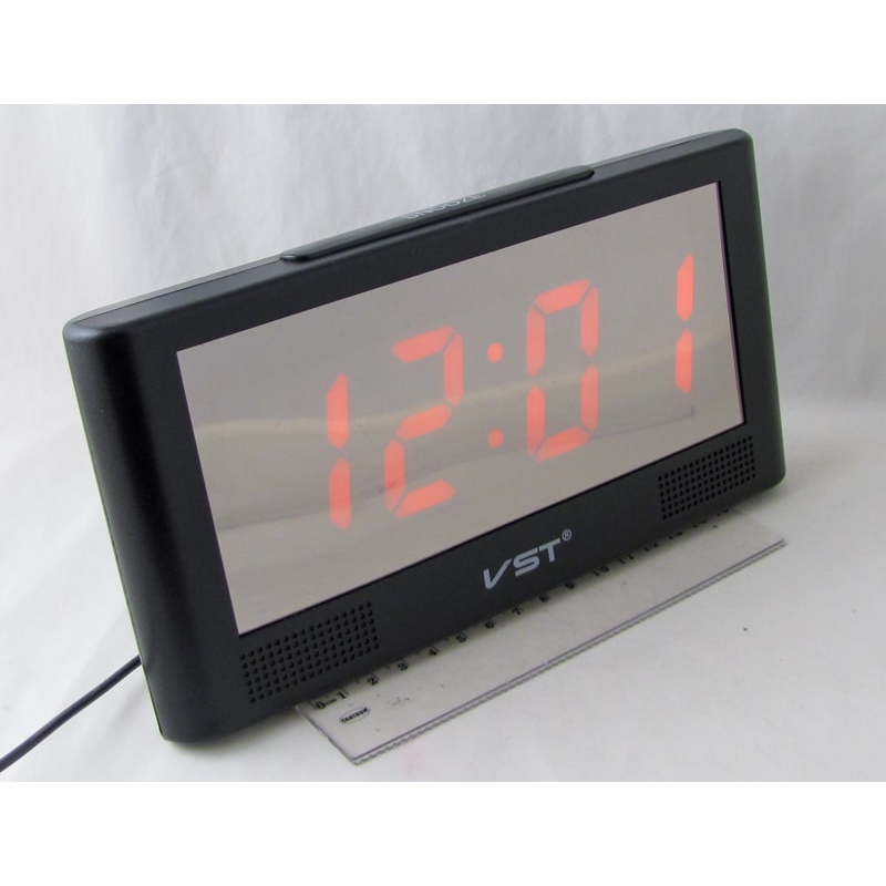 Часы-будильник электронные VST-732Y-1 (крас. циф.)