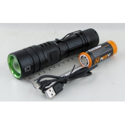 Фонарь светодиодный HYD-155-4TG (1 мощ., акк.26650 + шнур TYPE-C) zoom