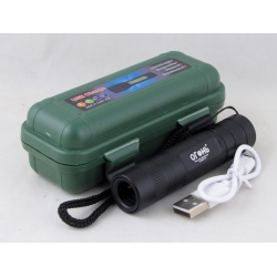 Фонарь светодиодный H-300-UV (ультрафиолетовый, аккум., шнур microUSB)
