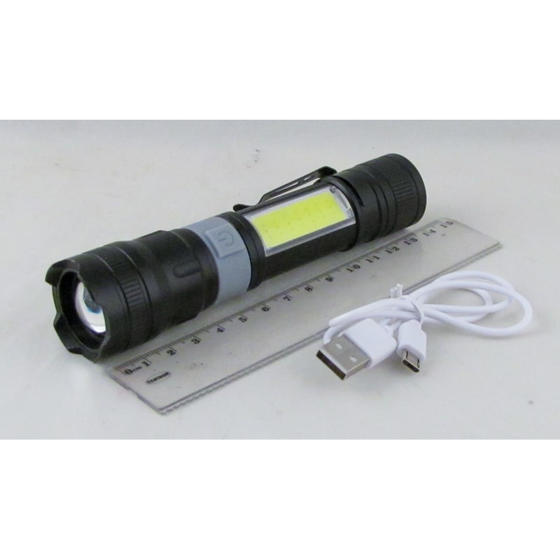 Фонарь светодиодный HYD-8826-P70 (1 мощ., акк.+  шнур microUSB) zoom ??