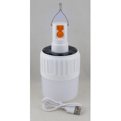 Фонарь для кемпинга YG-1437(QU-9W) (1 большая лампа, USB) подвесной, солнечная батарея 