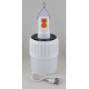 Фонарь для кемпинга YG-1437(QU-9W) (1 большая лампа, USB) подвесной, солнечная батарея 