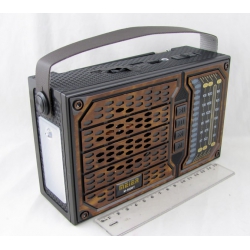 Радиоприёмник M-560BT (FM/AM/SW) USB, TF встр. акк.18650/2R20, шнур TYPE-C, фонарик, Bluetooth