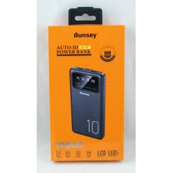 PowerBank 2USB BY-10 черный 10000mAh TYPE-C/Micro дисплей, фонарик