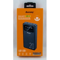 PowerBank 2USB BY-11 черный 20000mAh TYPE-C/Micro дисплей, фонарик