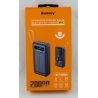 PowerBank 1USB BY-14 черный 20000mAh TYPE-C/Micro/Lightning/USB 4в1 дисплей, фонарик, солнечная батарея