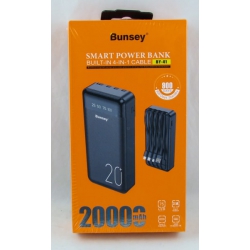 PowerBank 1USB BY-41 белый 20000mAh TYPE-C/Micro/Lightning/USB 4в1 дисплей