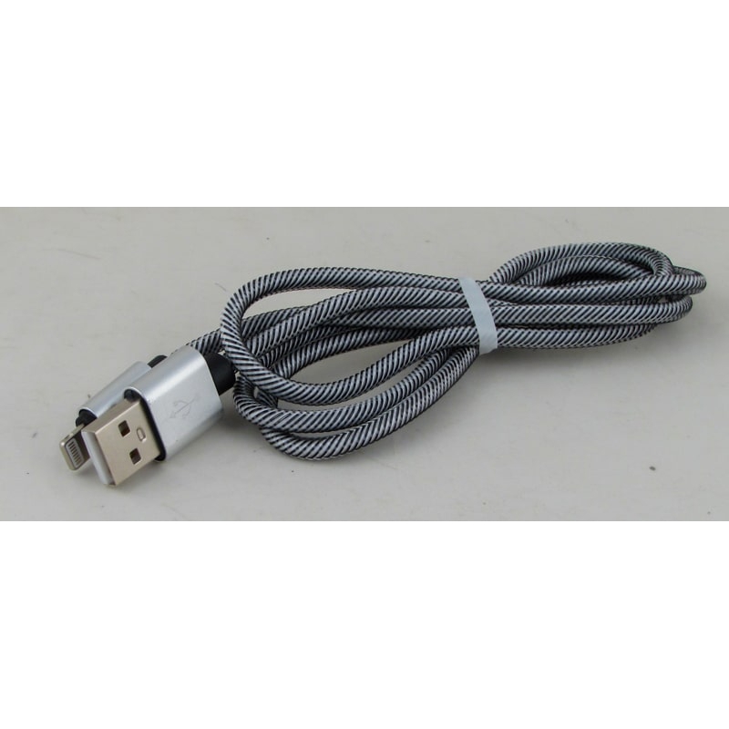 Кабель LIGHTNING 1м X-04 тканевый белый