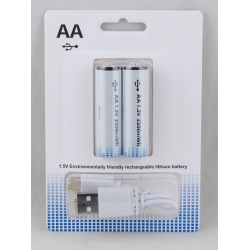 Аккумулятор AA UQ-118 1,5V 2200mA (комлект 2 шт., цена за 1 шт.) (с кабелем для зарядки) Аккумулятор для фонарика AA UQ-118 1,5V 2200mA (в комплекте с кабелем для зарядки)