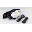 Фонарь головной HYT-CL005A (1 больш.+ 1 ярк., мигалка красн., аккум., шнур microUSB)  бесконтактный