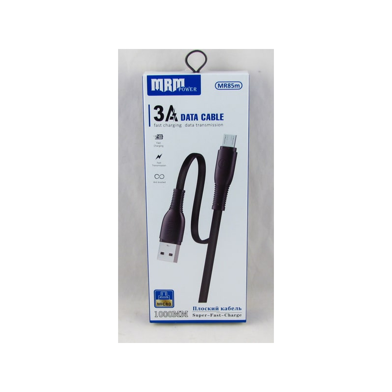 Кабель SAMSUNG 1м MR-85-V8 3A черный в короб.