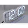 Часы-будильник электронные DS-3638B-6 (белые цифры)