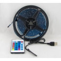 Светодиодная лента YYC-5050-5RGB 5м USB, разноцв., с пультом