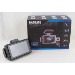 Видеорегистратор T-660 Full HD, IPS, с 2-мя камерами, G-сенсор, экран 4", угол 170Gr