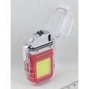 Фонарь с зажигалкой YY-1983 (1 больш., шнур TYPE-C) 2 реж. с индикатором