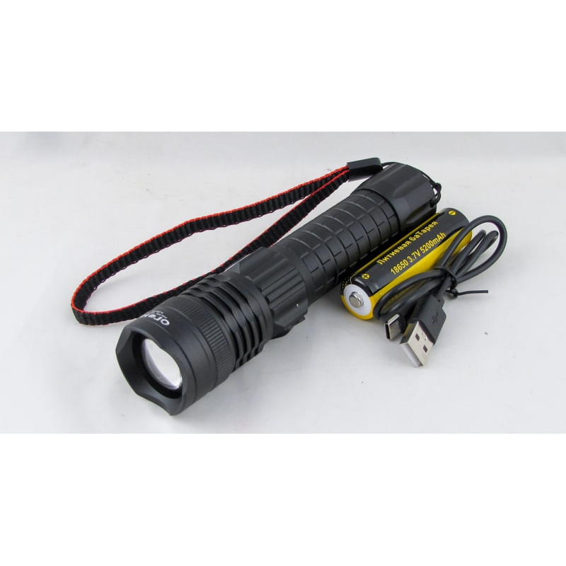 Фонарь светодиодный H-370-P70 (1 мощ., акк.+ шнур TYPE-C) zoom