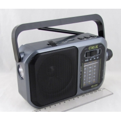 Радиоприёмник MK-410BT 3 band (FM, AM, SW акк. 18650, шнур TYPE-C) USB, фонарь, Bluetooth
