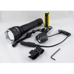 Фонарь светодиодный H-3012-P90 (1 мощ., акк.+ шнур TYPE-C) (на ружье) zoom