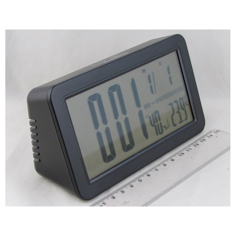 Часы-будильник электронные DS-5802 (3AAA) дата, температура, влажность
