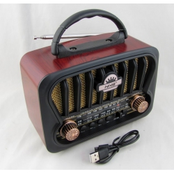 Радиоприёмник NS-8109BT (FM/AM/SW) USB, TF, аккум.18650/2R20, шнур microUSB, Bluetooth