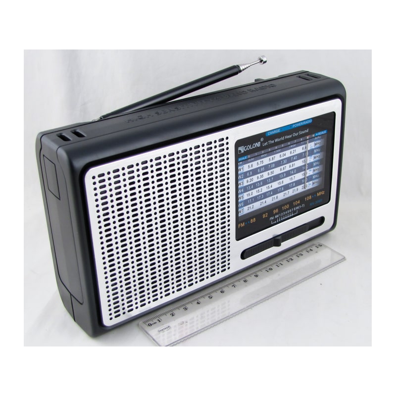 Радиоприёмник RX-3050 GOLON (FM,AM,SW1-7) встроен. аккум., 2R20, шнур microUSB