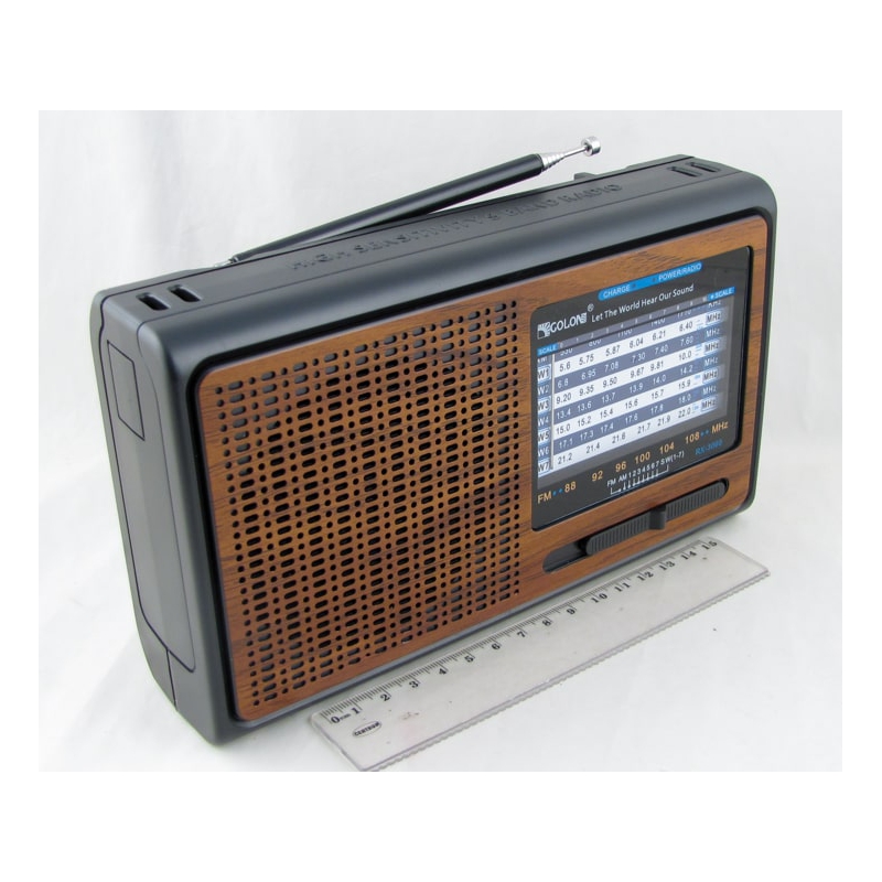 Радиоприёмник RX-3060 GOLON (FM,AM,SW1-7) встроен. аккум., 2R20, шнур microUSB