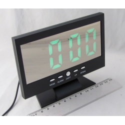 Часы-будильник электронные DS-8082 (зеленые цифры)