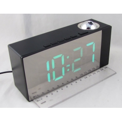 Часы-будильник электронные NA-6819 (зеленые цифры)
