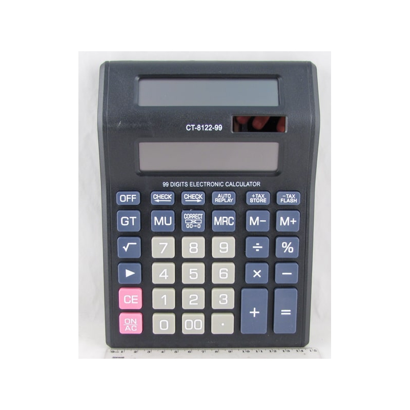 Калькулятор 8122 (CT-8122-99) 12 разр., двойной экран, CHECK