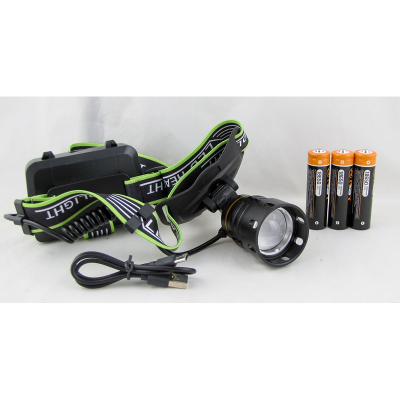 Фонарь налобный HYT-A14-TG (1 ярк.+ 3акк.+ шнур TYPE-C) zoom