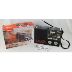 Радиоприёмник M-530BT (FM/AM/SW) USB, SD, аккум. 18650, фонарь, USB-светильник, Bluetooth 
