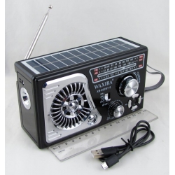 Радиоприёмник XB-962BT-S (FM/AM/SW) USB, TF, аккум.18650/BL-4C, microUSB, фонарь, Bluetooth