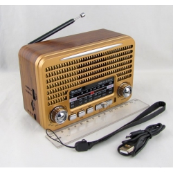 Радиоприёмник RX-7071BT (FM, AM, SW) акк. 18650, шнур microUSB, USB, TF, Bluetooth