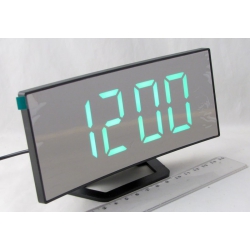Часы-будильник электронные VST-899-4 (ярко-зелен. циф.)
