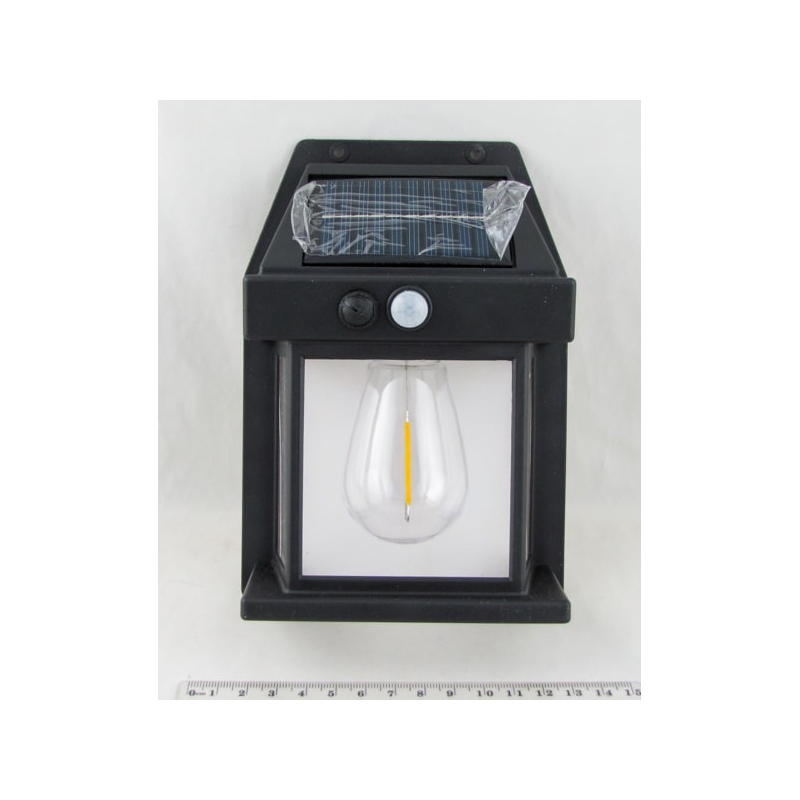 Светодиодный светильник RE-6056 с датчиком движения (1 желт. лампа  с солнечной батареей)