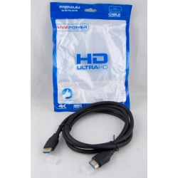 Кабель HDMI-HDMI 1,5м 4K 2.0V H-218 резиновый в пакете
