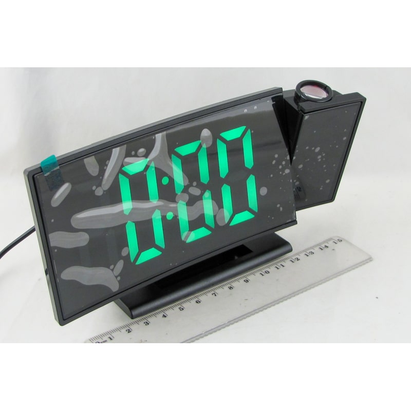 Часы-будильник электронные DS-3621LP проекционные (зеленые цифры)