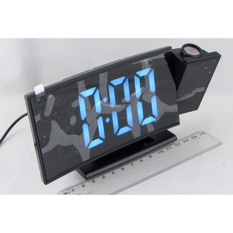 Часы-будильник электронные DS-3621LP проекционные (белые цифры)
