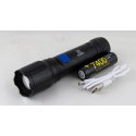 Фонарь светодиодный OL-K38-P50 (1 мощ., акк, шнур TYPE-C) с прищепкой, с магнитом, zoom