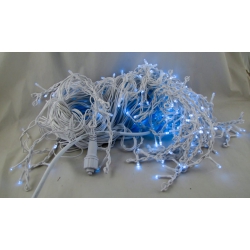 Гирлянда 640L 25*0,6м (шторки-бахрома) W4-25 уличные белые толстый шнур  