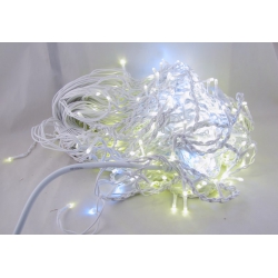 Гирлянда 640L 25*0,6м (шторки-бахрома) W4-25 уличные теплые белые толстый шнур  