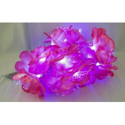 Гирлянда 16L 3,2м Z16-3D (цветы) розовые